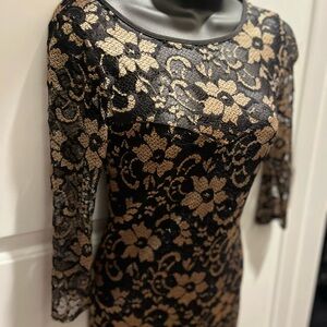 Elegant Black Lace Dress